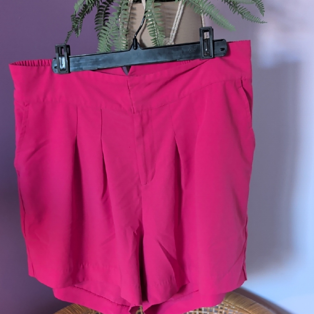 Pink Torrid Crepe Dress Shorts